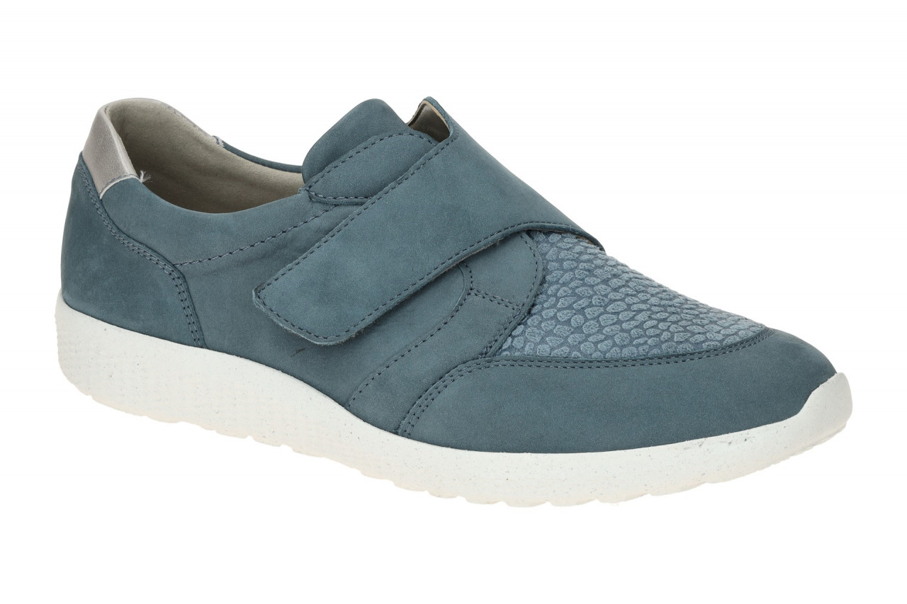 Waldl?ufer 634K33 305 263 blau - bequeme Slipper f?r Damen von Waldl?ufer