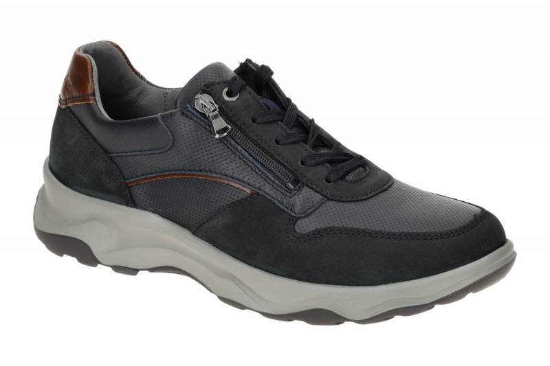 Waldl?ufer H 718006 308 479 dunkel-blau - bequeme Halbschuhe f?r Herren von Waldl?ufer