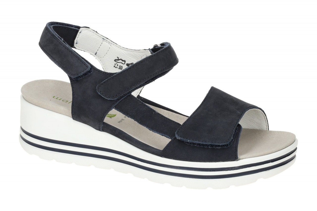 Waldl?ufer H 728003 191 217 dunkel-blau - Sandalette f?r Damen von Waldl?ufer