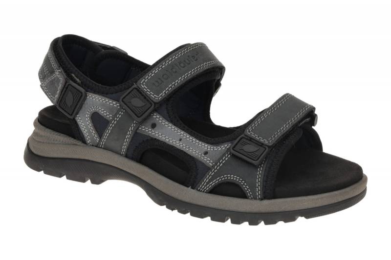 Waldl?ufer H 746001 101 021 dunkel-blau - bequeme Sandale f?r Herren von Waldl?ufer
