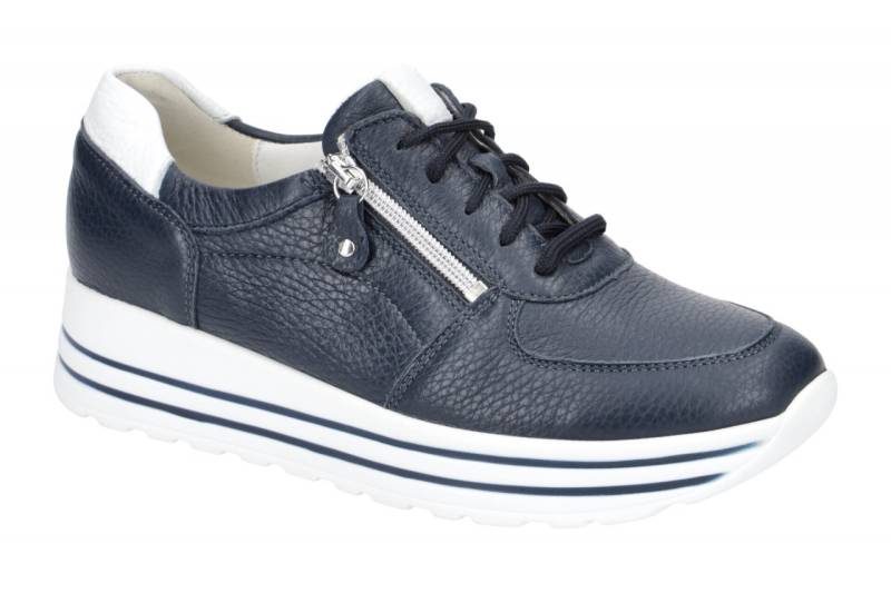 Waldl?ufer H 758009 200 194 dunkel-blau - bequeme Halbschuhe f?r Damen von Waldl?ufer