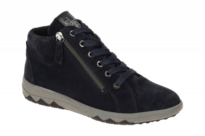 Waldl?ufer H 961801 195 021 dunkel-blau - Mid Cut Sneakers f?r Damen von Waldl?ufer