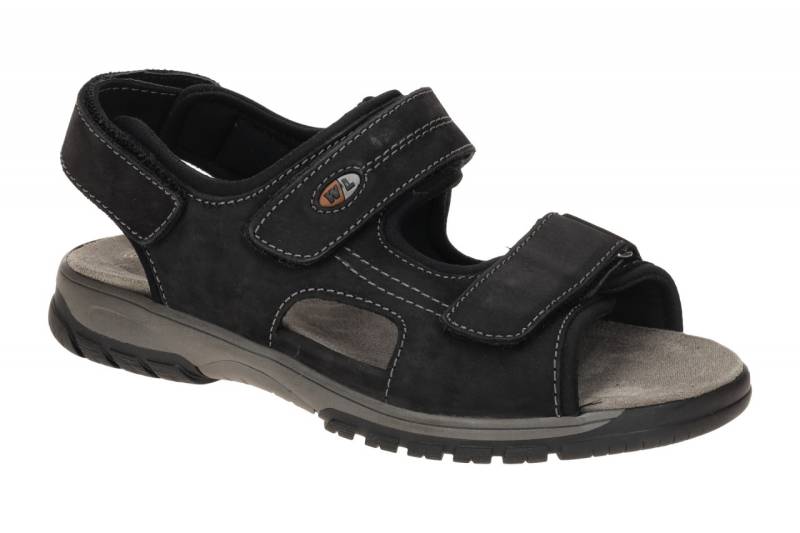 Waldl?ufer HARALD 372001 100 001 schwarz - bequeme Sandale f?r Herren von Waldl?ufer