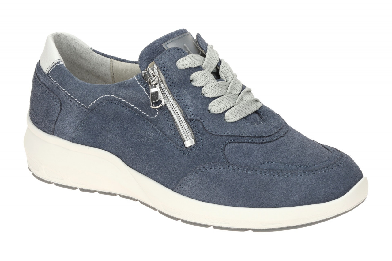 Waldl?ufer M 831004 200 206 blau - bequeme Slipper f?r Damen von Waldl?ufer