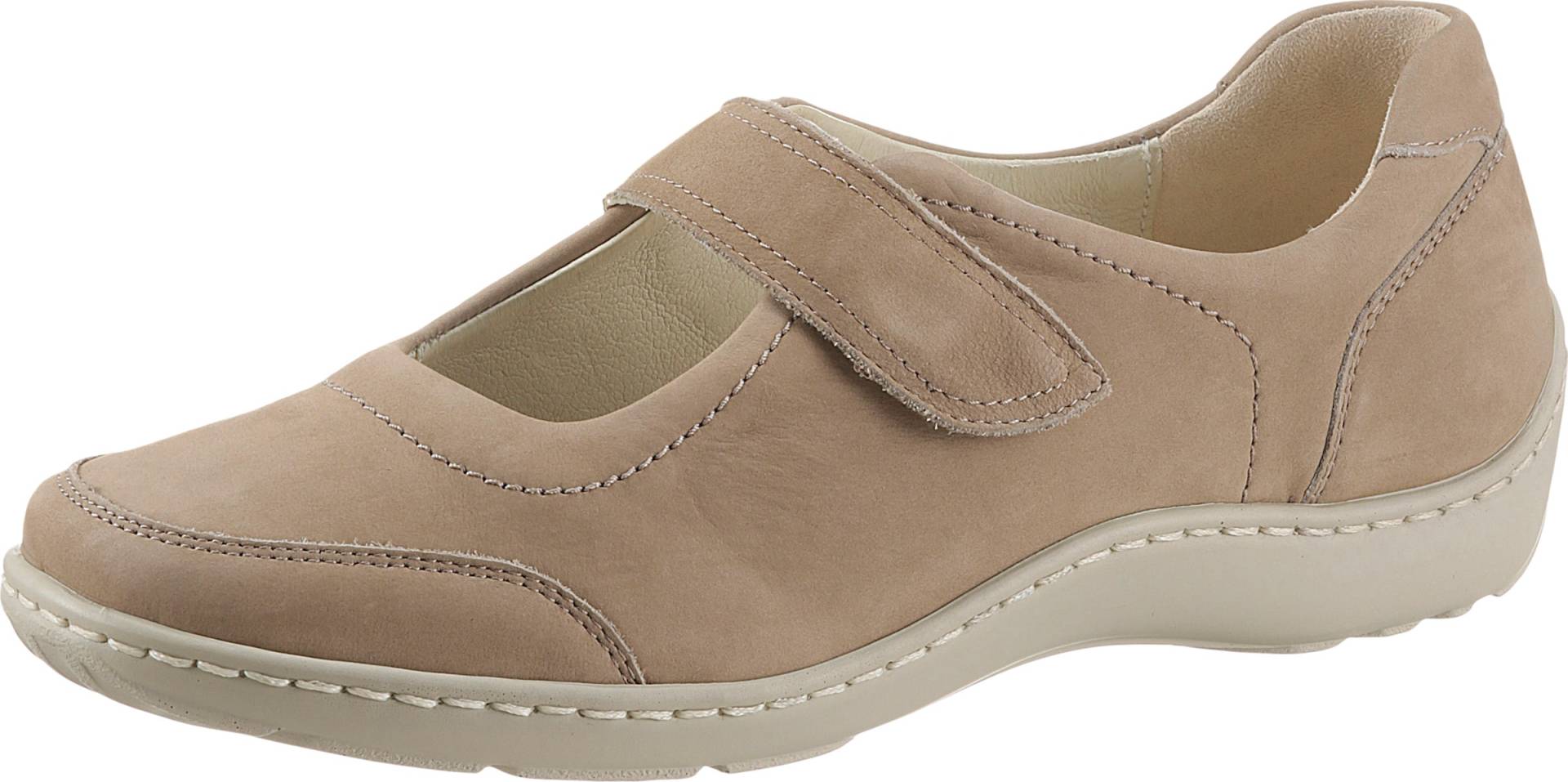 Sieh an! Damen Ballerina beige von Waldläufer