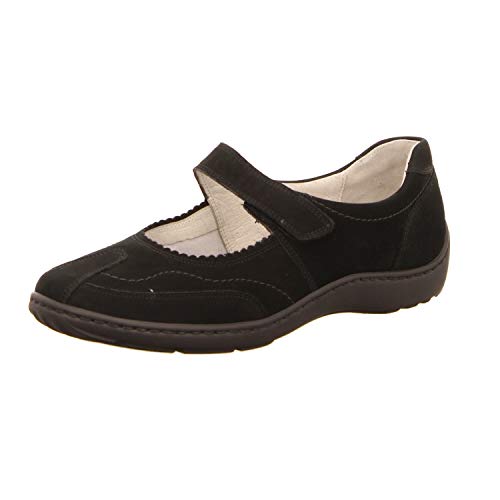 Waldläufer Henni Damen Ballerinas, 191001 Blk, 38 EU Large von Waldläufer