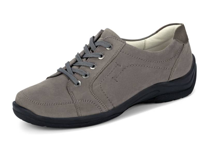 Waldläufer, bequeme Damen-Schnürschuhe, Weite H, mit herausnehmbarem Fußbett, Schuhgröße 6 1/2, Steingrau Waldläufer, bequeme Damen-Schnürschuhe, Weite H, mit herausnehmbarem Fußbett, Schuhgröße 6 1/2, Steingrau von Waldläufer