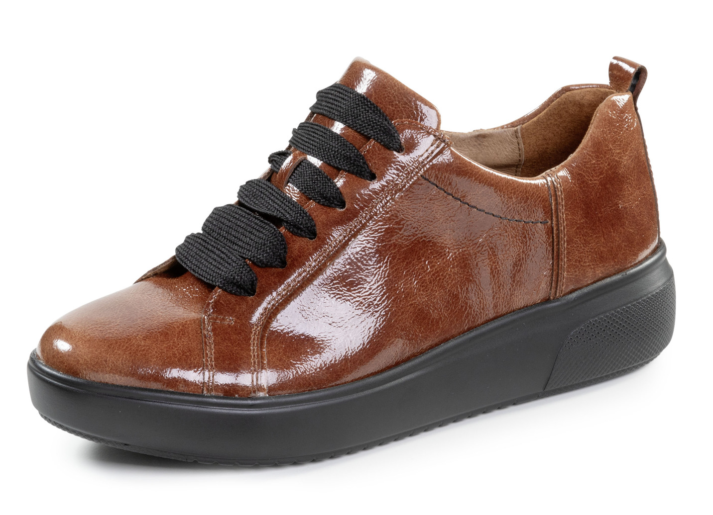 Waldläufer, trendige Damen-Schnürschuhe, Weite H, mit herausnehmbarem Fußbett, Schuhgröße 8, Braun von Waldläufer