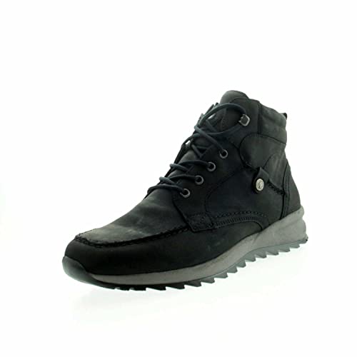 Waldläufer 388902 158 001 Herren Winter Schnürboots Helle Schwarz, Schwarz, Gr. 10 von Waldläufer