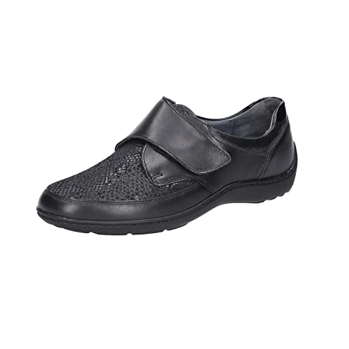 Waldläufer Henni-Soft Damenschuhe Halbschuhe Bequem Slipper Schwarz Freizeit, Schuhgröße:EUR 42 | UK 8 von Waldläufer