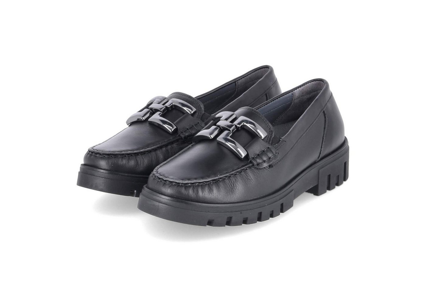 Waldläufer Waldläufer 723508-102/001 Damen Glattleder schwarz Slipper von Waldläufer