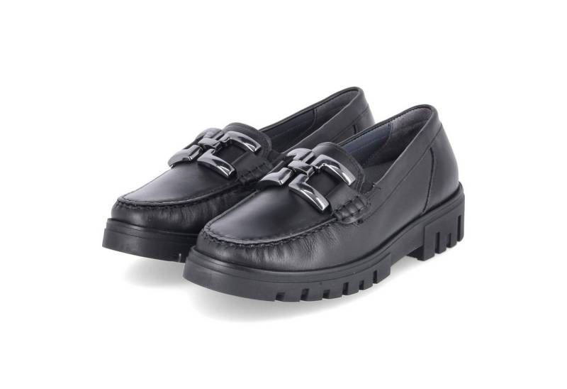 Waldläufer Waldläufer 723508-102/001 Damen Glattleder schwarz Slipper von Waldläufer