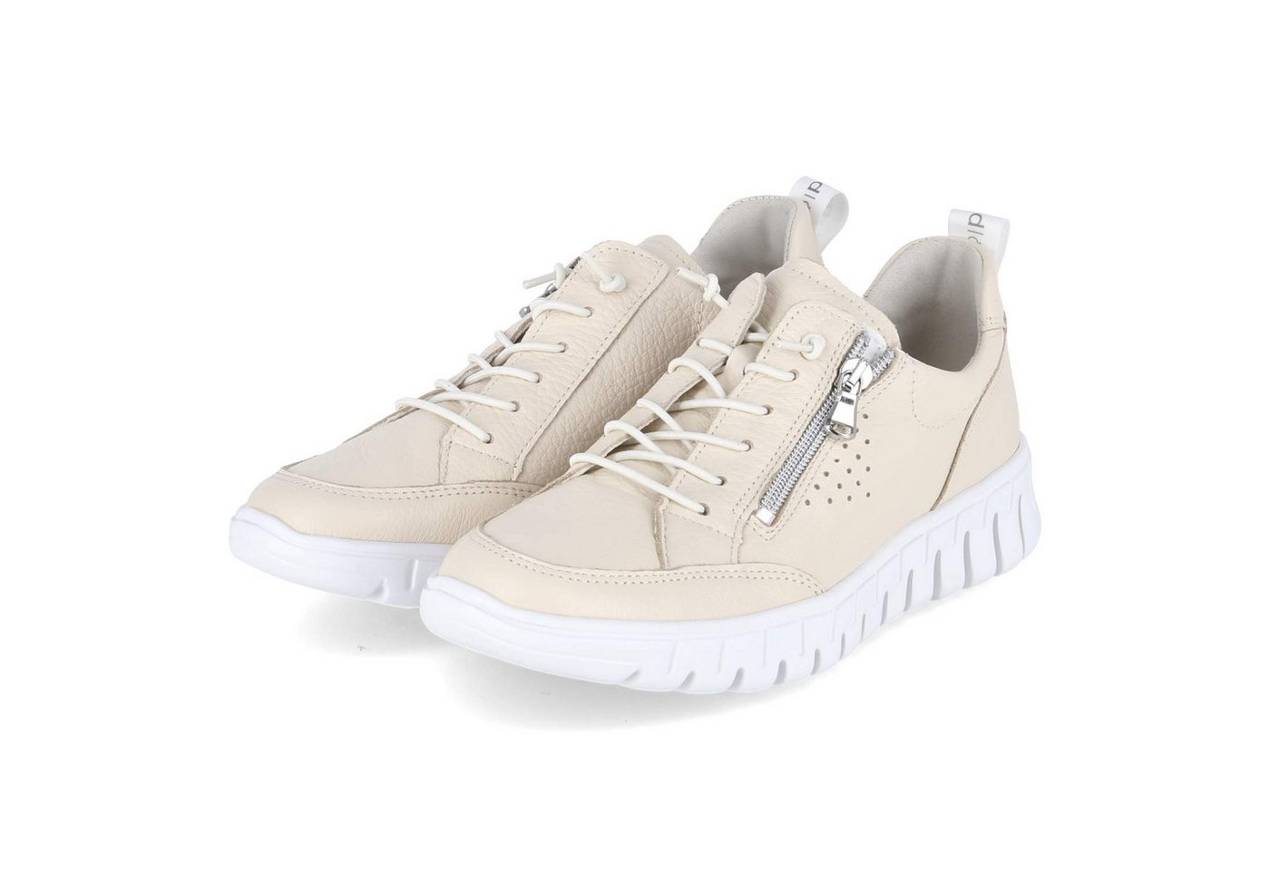 Waldläufer Waldläufer 916003-169/111 Damen Glattleder weiss Schnürschuh von Waldläufer