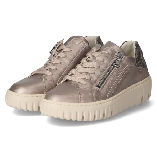 Waldläufer 941005-203/213 orthopädischer Schnürhalbschuh Glattleder Damen in Silber/Platin - Gr. 41 von Waldläufer