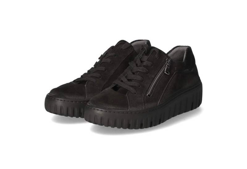Waldläufer Waldläufer 941005-205/001 Damen Rauleder schwarz Schnürschuh von Waldläufer