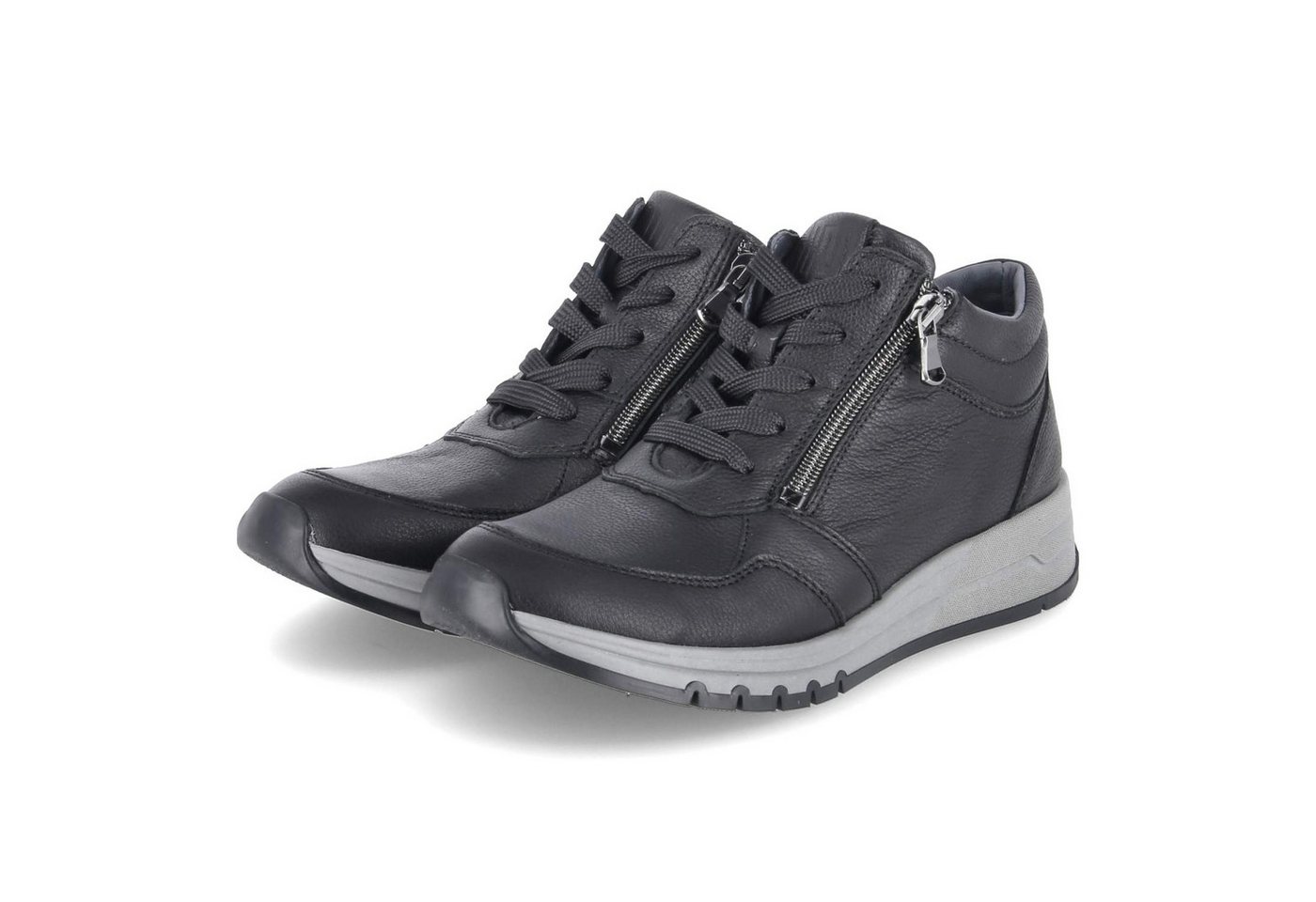 Waldläufer Waldläufer 957702-139/001 Damen Glattleder schwarz Schnürschuh von Waldläufer