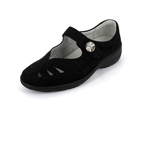 Waldläufer Ballerina Kya Größe 8, Farbe: schwarz von Waldläufer
