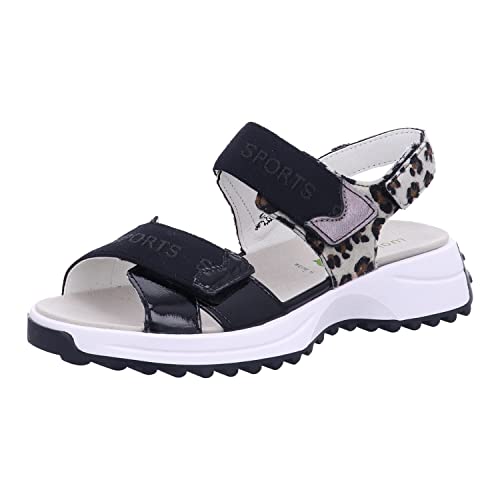 Waldläufer Sandaletten bequem bis 30 mm Gr.38, Schwarz von Waldläufer