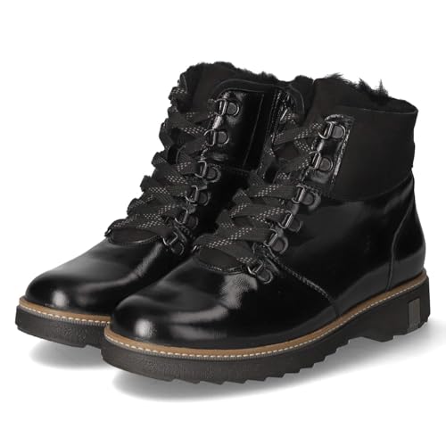 Waldläufer 911802 VBD304/001 orthopädischer Stiefel mit Warmfutter Lackleder Damen in schwarz - Gr. 41 von Waldläufer