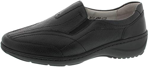 Waldläufer Damen Slipper 607504-172001 schwarz 370978 von Waldläufer