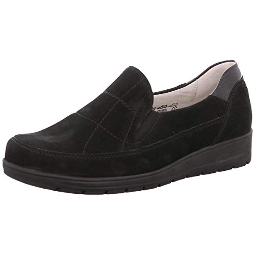 Waldläufer Damen Slipper 812502 812502-259-001 schwarz 568066 von Waldläufer