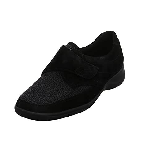 Waldläufer Damen Slipper Schuhe Millu Halbschuh Leder-/Textilkombination Freizeit Elegant Slip-Ons Gemustert Weite m extraweit lugina millu von Waldläufer