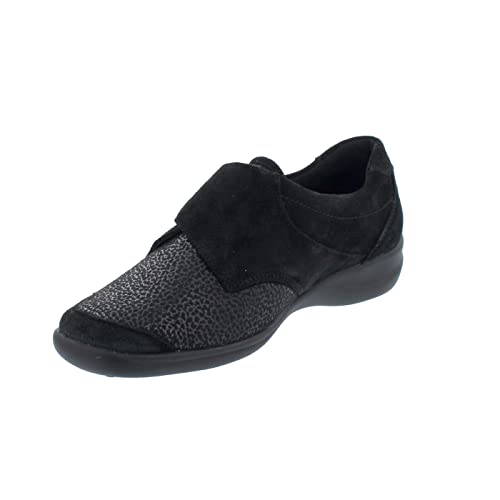 Waldläufer Damen Slipper Schuhe Millu Halbschuh Leder-/Textilkombination Freizeit Elegant Slip-Ons Gemustert Weite m extraweit lugina millu von Waldläufer