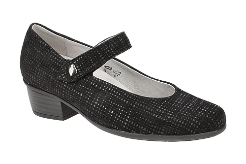 Waldläufer Damen Spangenpumps in Schwarz, Größe 5.5 von Waldläufer