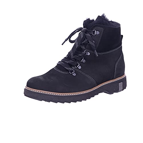Waldläufer Damen Stiefel Schuhe Hitomi Schnürboots Veloursleder Elegant Freizeit Uni von Waldläufer