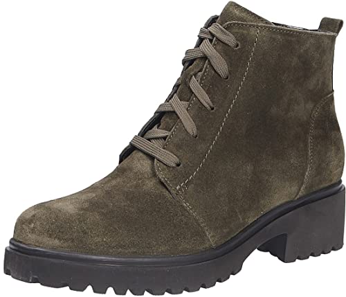 Waldläufer Damen Stiefeletten Schuhe Luise Schnürboots Veloursleder Elegant Freizeit Uni, 39.5 EU von Waldläufer