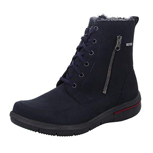 Waldläufer Damen Stiefeletten HADESSA-Kn.Schnürer 395972-191/194 blau 797803 von Waldläufer