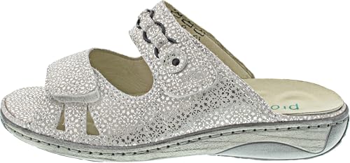 Waldläufer Garda Pantolette Silber von Waldläufer
