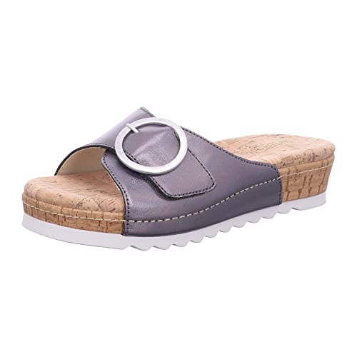 Waldläufer H-Amelie Bequeme Pantolette Weite H, Color:braun, 10-Englisch:7 von Waldläufer
