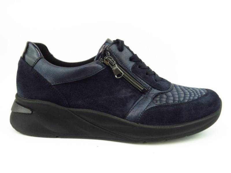 Waldläufer H-Dilara notte ZIP Slipper von Waldläufer