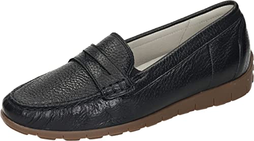 Waldläufer H-Lucy 785502 Halbschuhe aus weichem Hirschleder, weite Passform, Marineblau, 4.5 UK Wide von Waldläufer