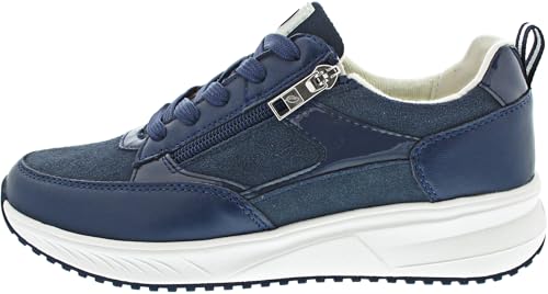 Waldläufer H-Mara sportlicher Schnürer Blau von Waldläufer