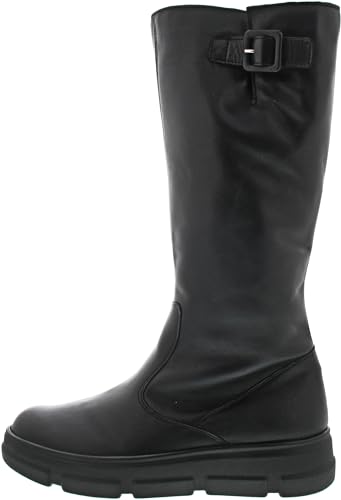 Waldläufer H-Tami Damen Langschaftstiefel in Schwarz, Größe 5 von Waldläufer