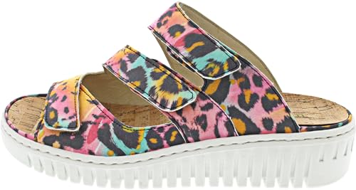 Waldläufer Pantoletten bequem bis 30 mm Gr.5, Silber von Waldläufer