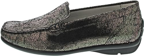 Waldläufer Harriet Shine anthrazit Damen Mokassin in Grau, Größe 8 von Waldläufer