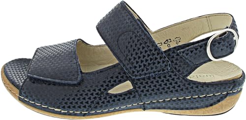 Waldläufer Heliett Sandale Blau von Waldläufer