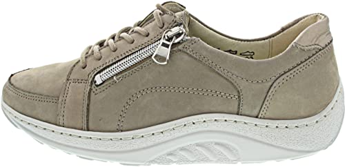 Waldläufer Helli Damen Schnürer in Beige, Größe 6 von Waldläufer