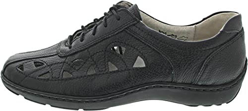 Waldläufer Henni Damen Schnürer in Schwarz, Größe 4 von Waldläufer