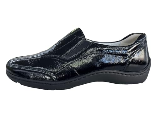 Waldläufer Henni Damen Slipper in Schwarz, Größe 7 von Waldläufer