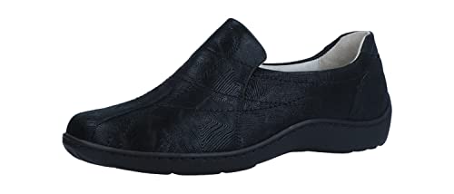 Waldläufer Henni Damen Slipper in Schwarz, Größe 7.5 von Waldläufer