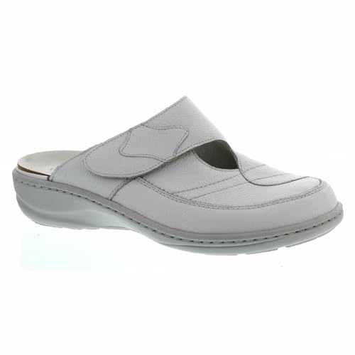 Waldläufer Heria, Clog, Pigalle (Glattleder), Weiss, Klettverschluss, Weite H 408701-172-150 Gr. 42 1/2 von Waldläufer