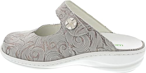 Waldläufer Heria Clogs Grau von Waldläufer