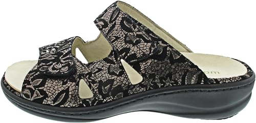 Waldläufer Heria Pantolette Schwarz von Waldläufer