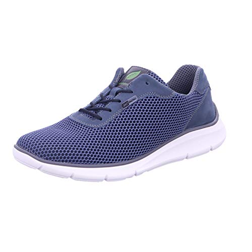 Waldläufer Herren Haris Schnürschuh Sneaker Größe 40 EU Blau (blau) von Waldläufer