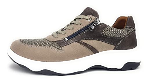 Waldläufer Herren Sneaker Schuhe Bear Torrix Schnürschuh Leder-/Textilkombination Sport Halbschuhe Uni Bear torrix Herren schnürschuh Halbschuh freizeitschuh von Waldläufer