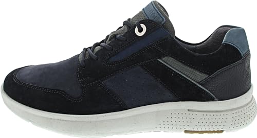 Waldläufer Herren sportliche Halbschuhe HEIKO Farbe Blau Rauleder Größe: 9/43 EU von Waldläufer